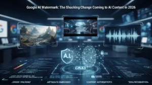 Google AI watermark for AI-generated images videos and music in 2026