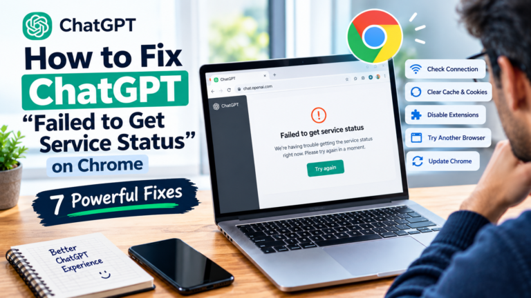 ChatGPT Service Status Error on Chrome