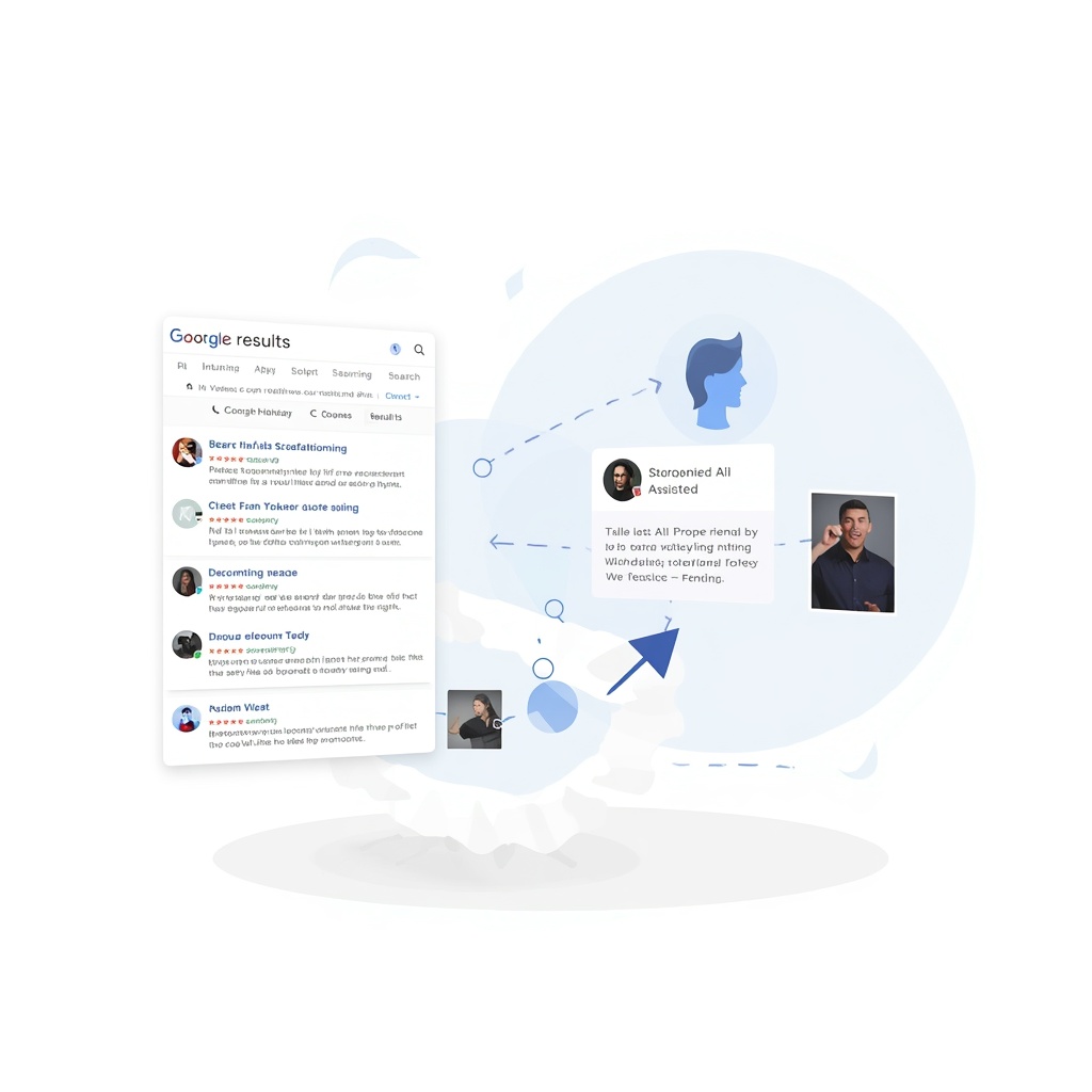 Visual concept showing the shift from traditional search results to conversational AI search